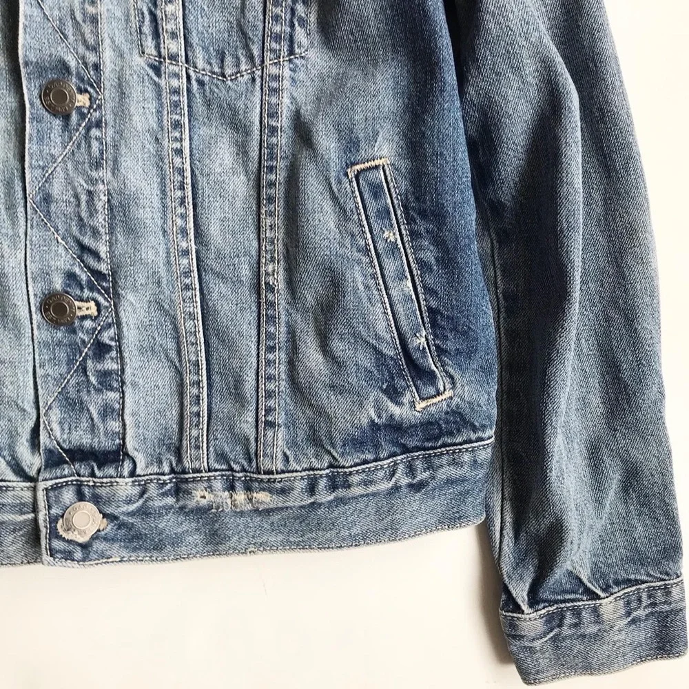 Gap kids x Star Wars distressed denim jean jacket  EUC L(10-11Y)